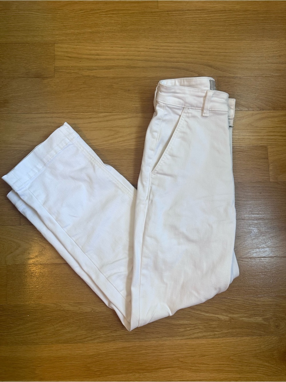 Everlane White Straight Crop Jeans - Size 0 - Excellent Condition! - Picture 2 of 9